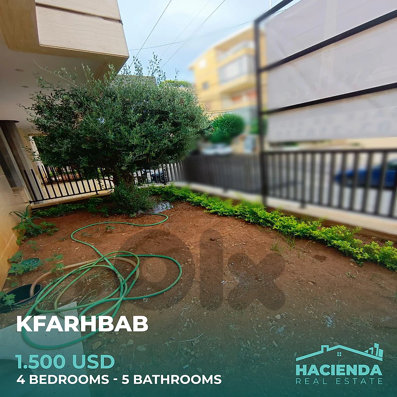 Apartment With Garden For Rent In Kfarhbab