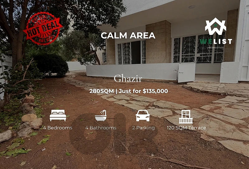 Apartment for sale in Ghazir شقة للبيع في غزير