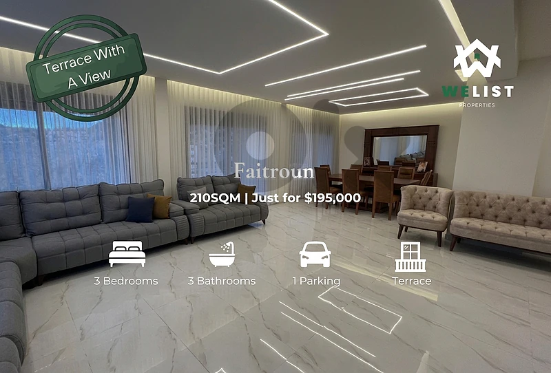 Apartment for sale in Faytroun شقة للبيع في منطقة فيطرون