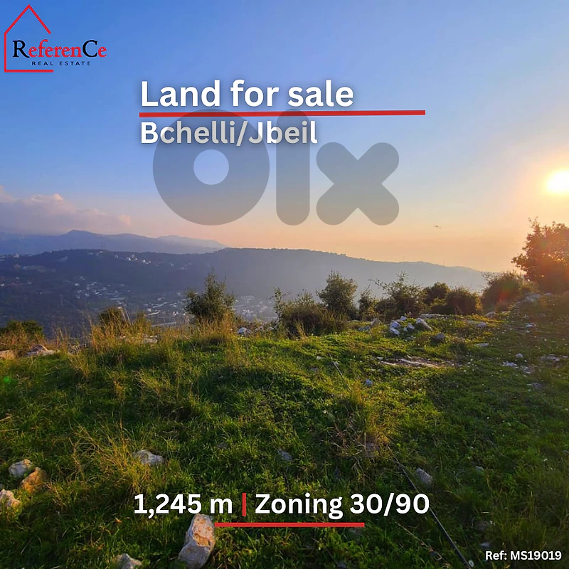 piece of Land in Bchelli/Jbeil ارض في بشلّي/جبيل