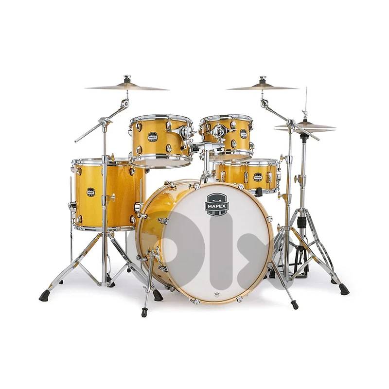 Mapex MA529SF Mars 5-Piece Acoustic Drum Kit – Sunflower Sparkle