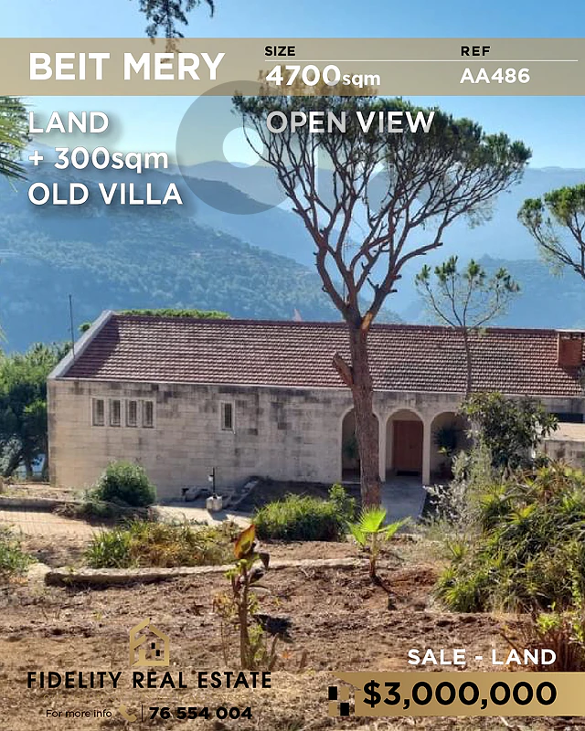Villa for sale in Beit Mery AA486 فيلا قديمة للبيع في بيت ميري Villa for sale in Beit Mery AA486 فيلا قديمة للبيع في بيت ميري