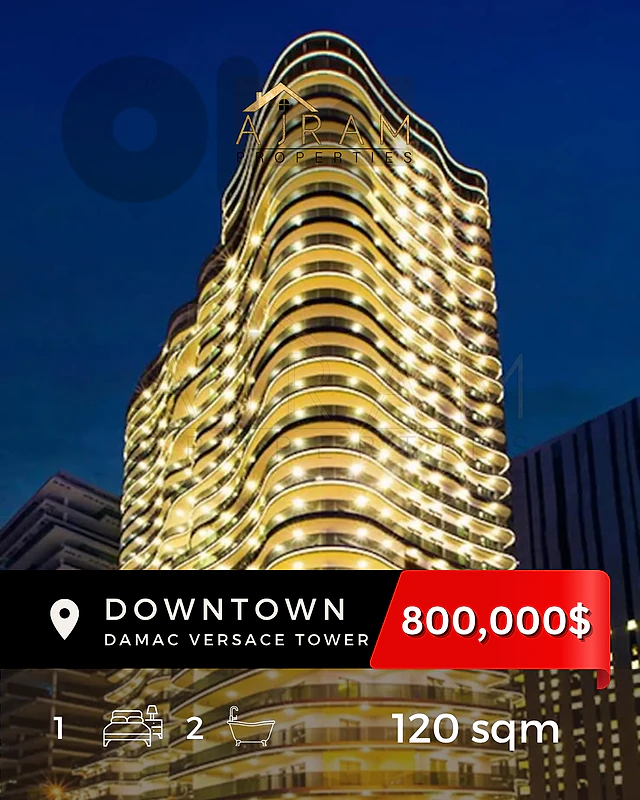 Damac Versace Tower | Downtown Beirut | $800,000