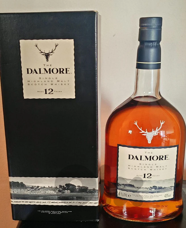 The Dalmore 12 Years Single Highland Malt Scotch Whisky 1L