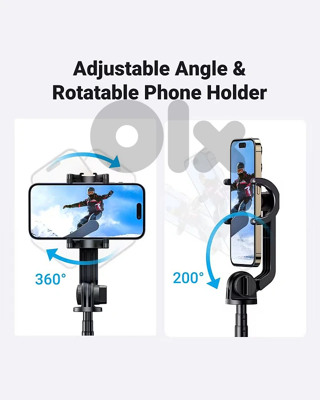 UGREEN Dual Function Selfie Stick & Tripod with Bluetooth Remote