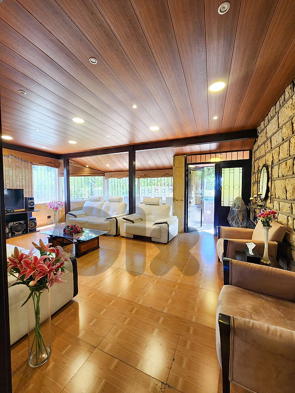 150 SQM Furnished Apartment in Bikfaya + View & 200 SQM TERRACE/GARDEN