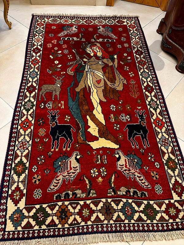 carpet ajami irani Omar Khayyam rug hand made