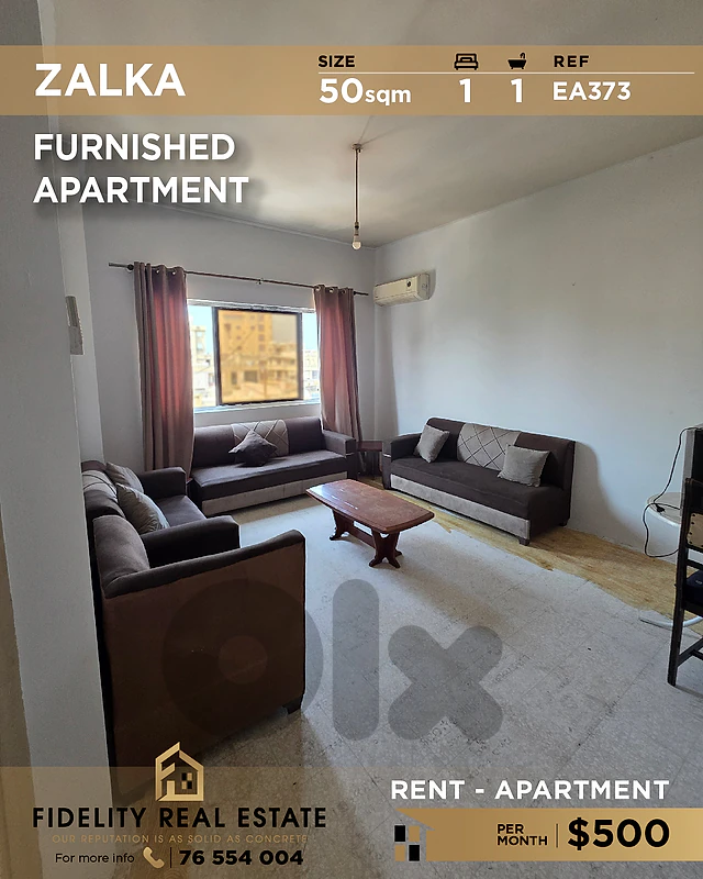 Apartment for rent in Zalka EA373 شقة للإيجار في زلقا