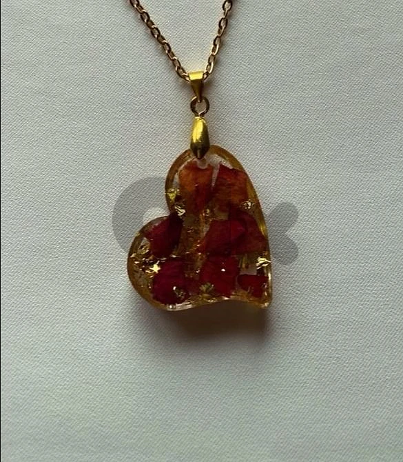 Resn Rose Heart Necklace