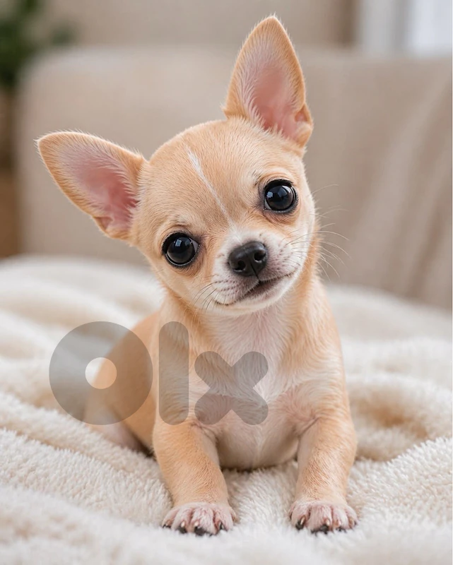 Chihuahua Beige and white imported