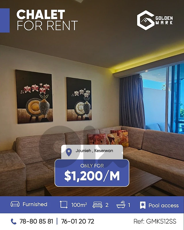 GMK512SS -  Chalet For Rent Jounieh - شاليه للايجار في جونية