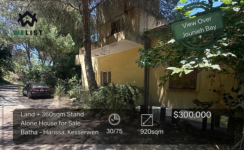 920sqm Land + 360sqm Stand Alone House for sale in Batha-Harissa