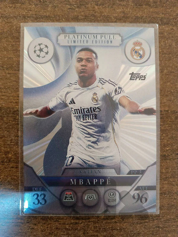 kylian Mbape Real Madrid Topps Match Attax 24/25 Limited Edition Card