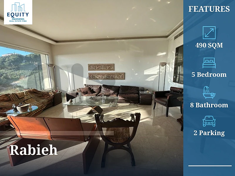 490 SQM Villa For Sale In Rabieh #JB18516