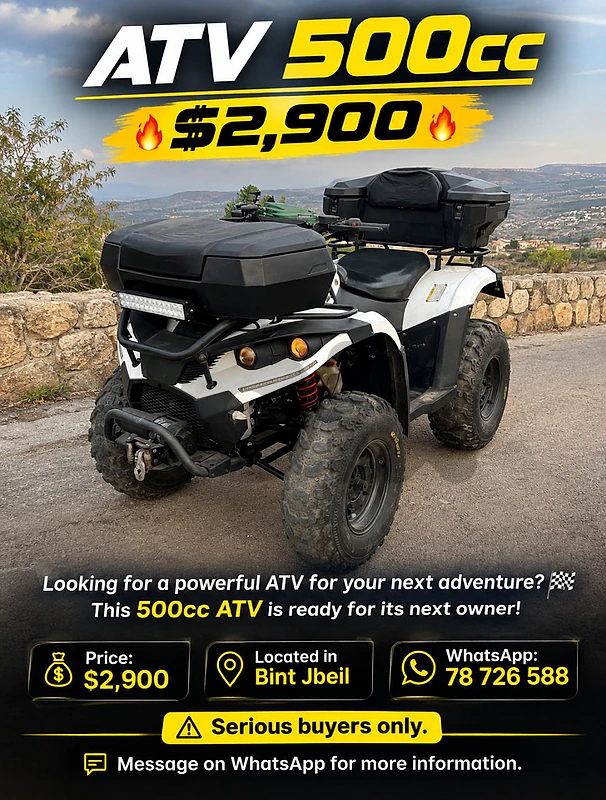 🔥 ATV 500cc — $2,900 🔥