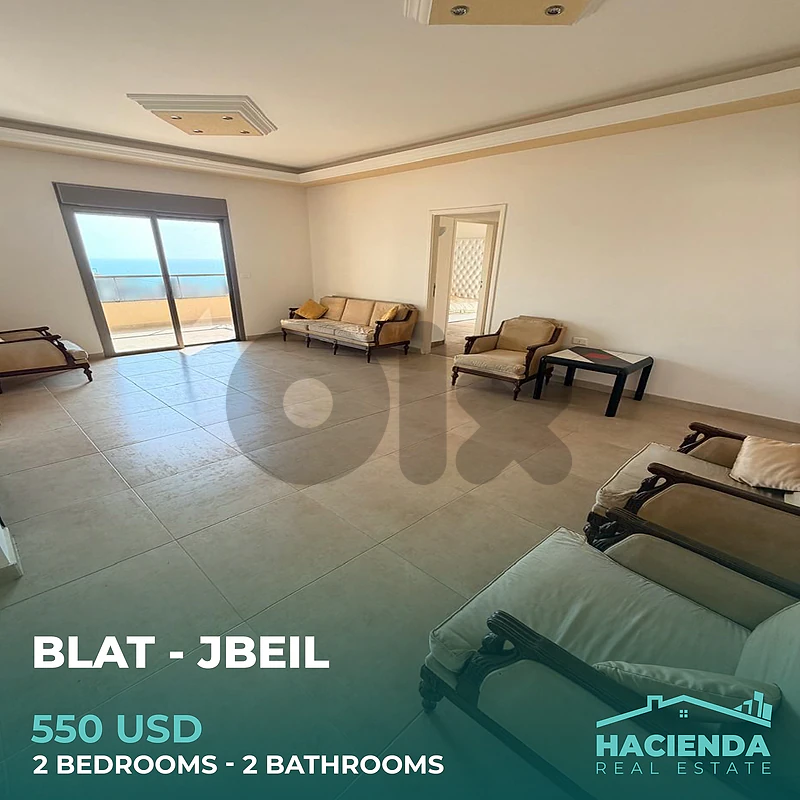 Sea View Apartment For Rent In Jbeil Blat