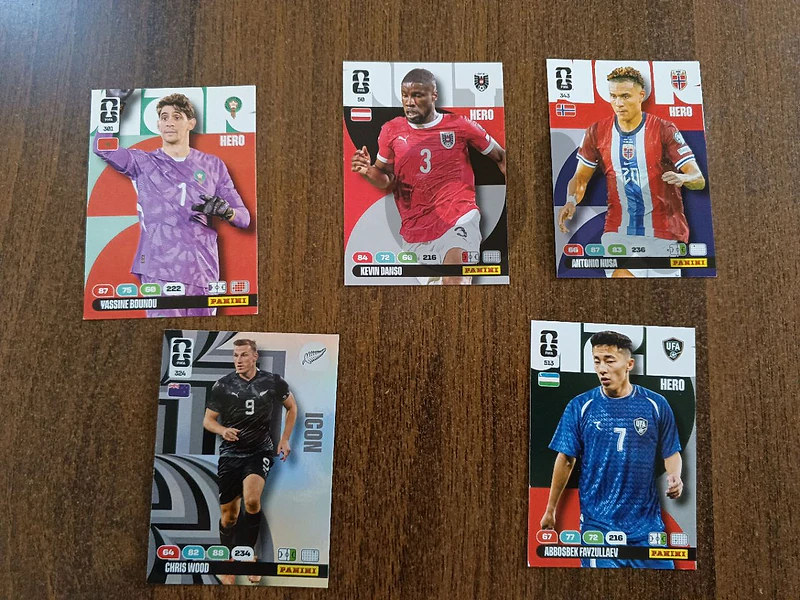 5ams kroot panini 2asleyet world cup 2026 bteshmol (Chris wood Icon)