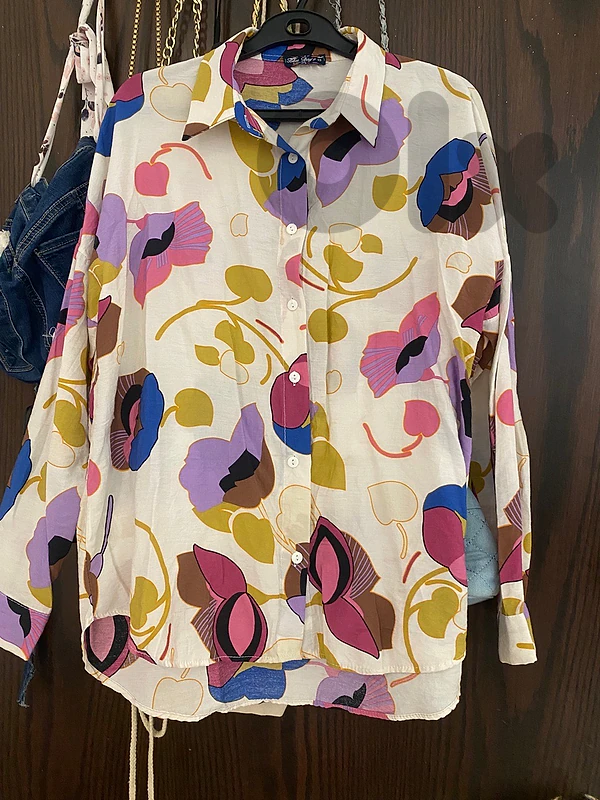 oversized floral set with matching pants for tween/teens