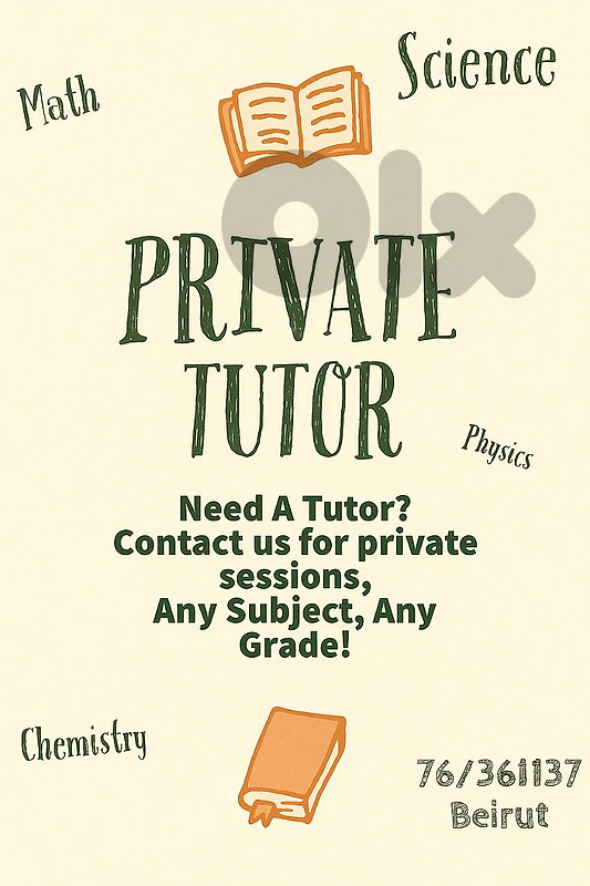 Private Teacher - Tutor - Private Lessons - Agenda