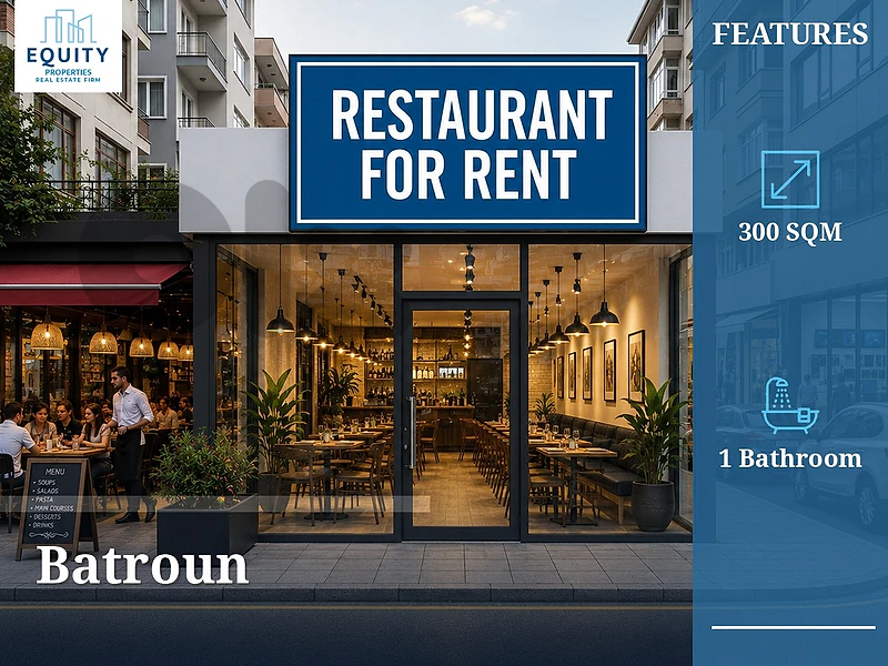 300 SQM Shop For Rent In Batroun #KS20198 300 SQM Shop For Rent In Batroun #KS20198
