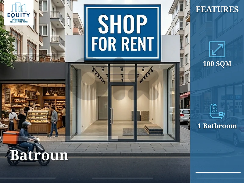 100 SQM Shop For Rent In Batroun #KS20298 100 SQM Shop For Rent In Batroun #KS20298