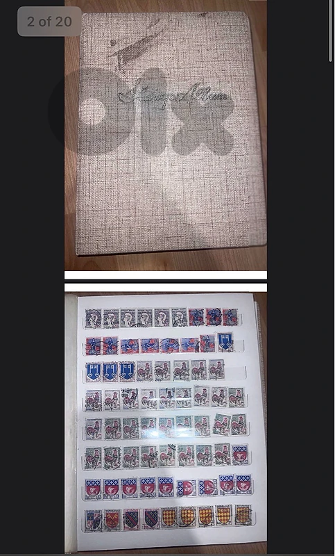 Album of French and Syrian stamps