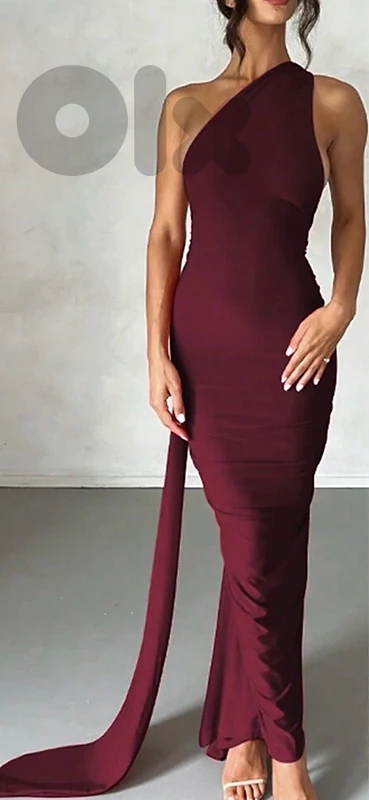 Burgundy dress