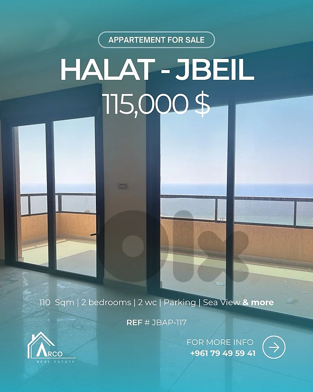 Apartment for Sale - Halat Sea View with Terrace ( JbAp117)