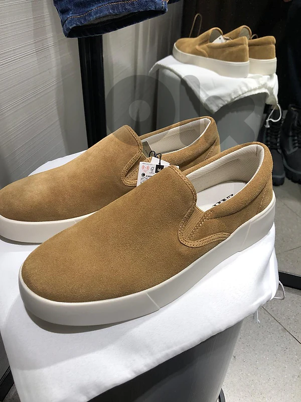 Zara Split Leather Sneakers Brown - size 41