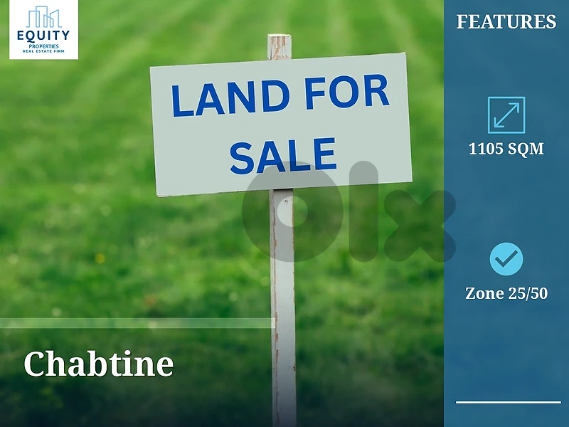 1105 SQM Land For Sale In Chabtine #KS197160