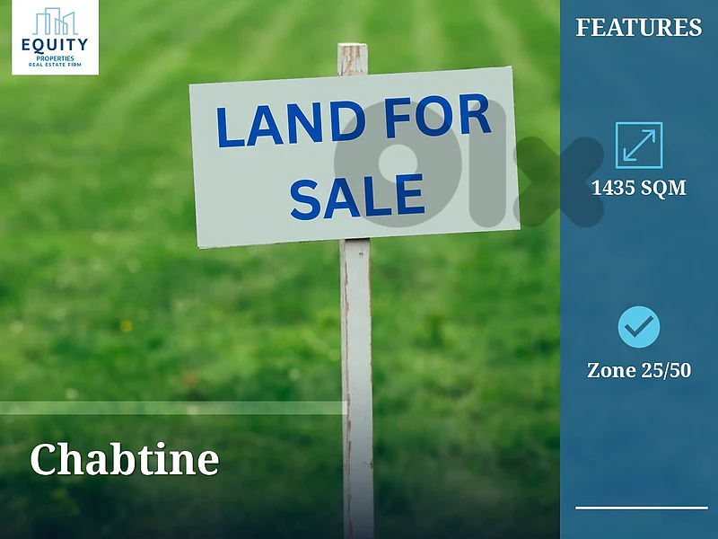 1435 SQM Land For Sale In Chabtine #KS196160