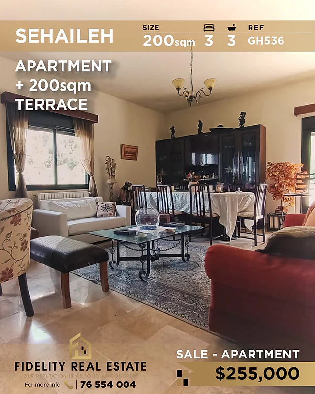 Apartment for sale in Sehaileh GH536 شقة للبيع في سهيلة