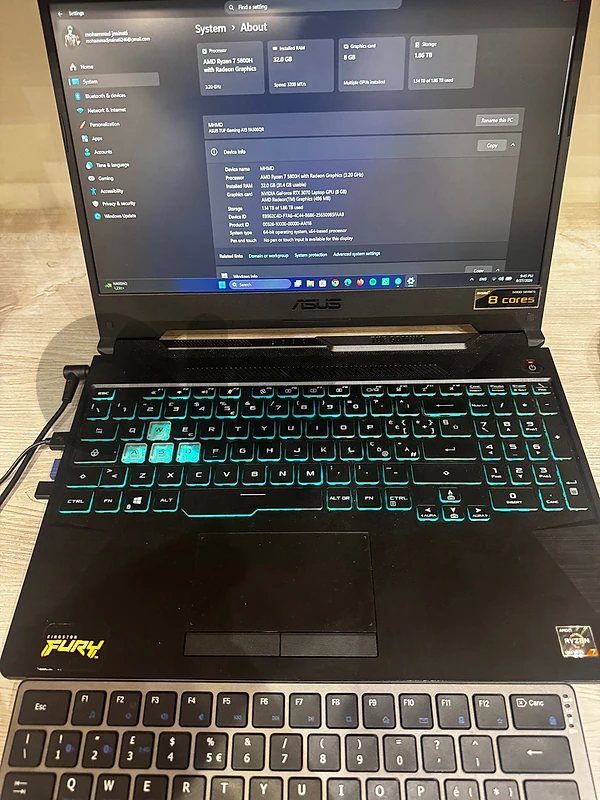 ASUS TUF A15 GAMING LAPTOP (urgently selling)