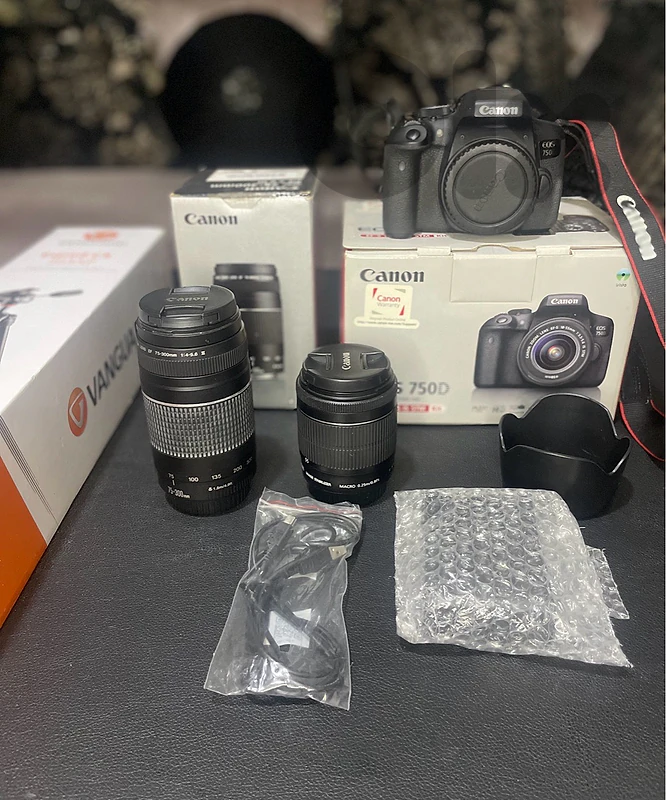 Canon EOS 750D + 18-55mm + 75-300mm | Full Kit 📸