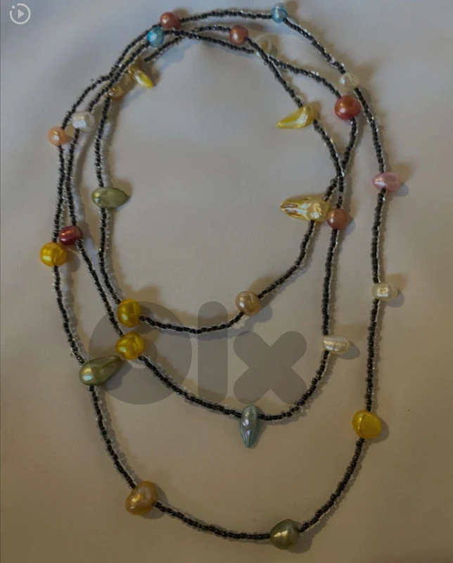 Irregular Freshwater Dyed Pearl Necklace