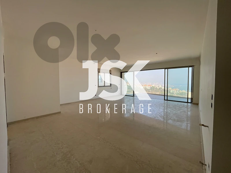 L22454 Apartment with Sea View in New Project For Sale in Bsalim