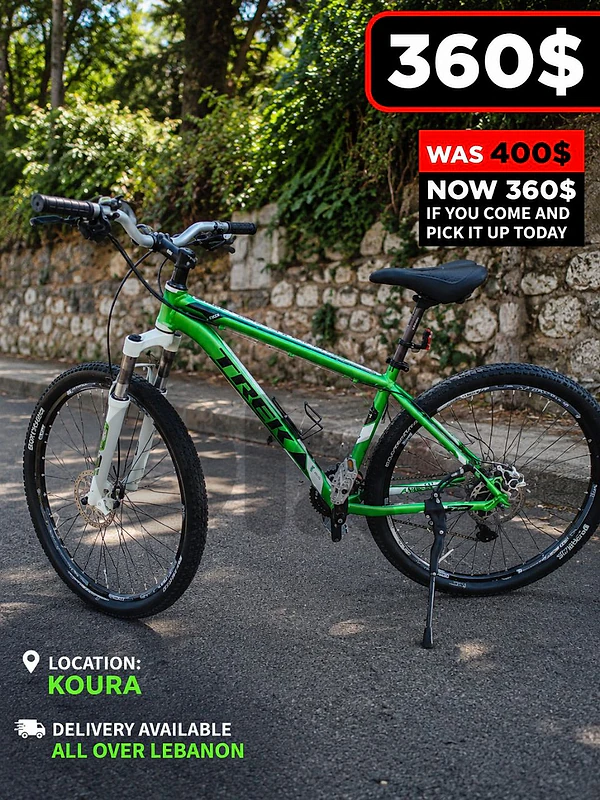 TREK Bike 29" – Shimano/SRAM 8x3, Bontrager Kit – Was $400, Now $360
