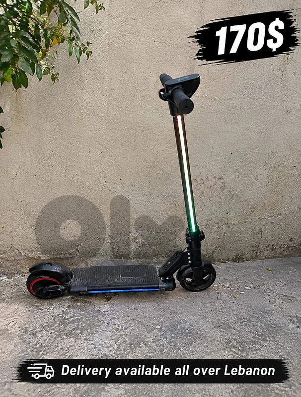 سكوتر كهربائي شبه جديد – ١٧٠$ – توصيل لكل لبنان