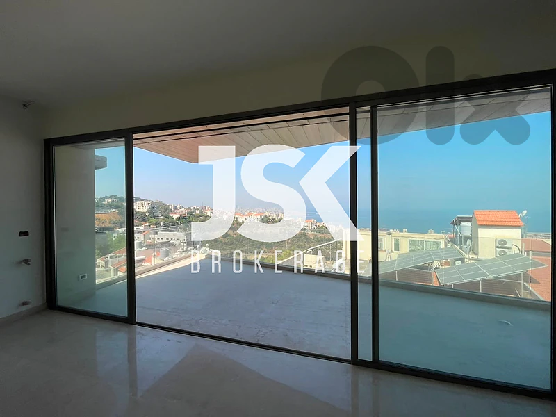 L22454 Apartment with Sea View in New Project For Sale in Bsalim