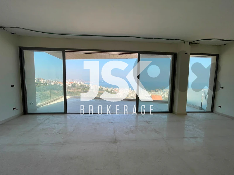 L22455 Duplex with Sea View in New Project For Sale in Bsalim