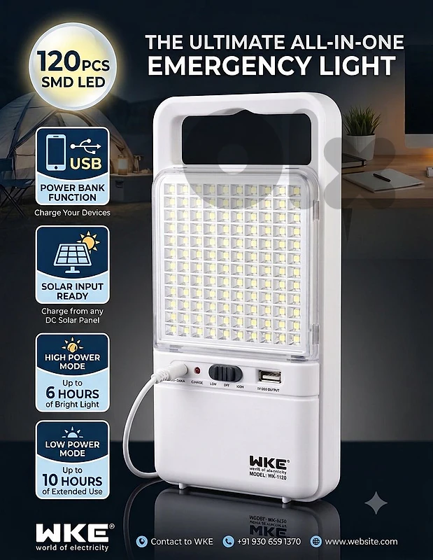 emergency led light 120led smd