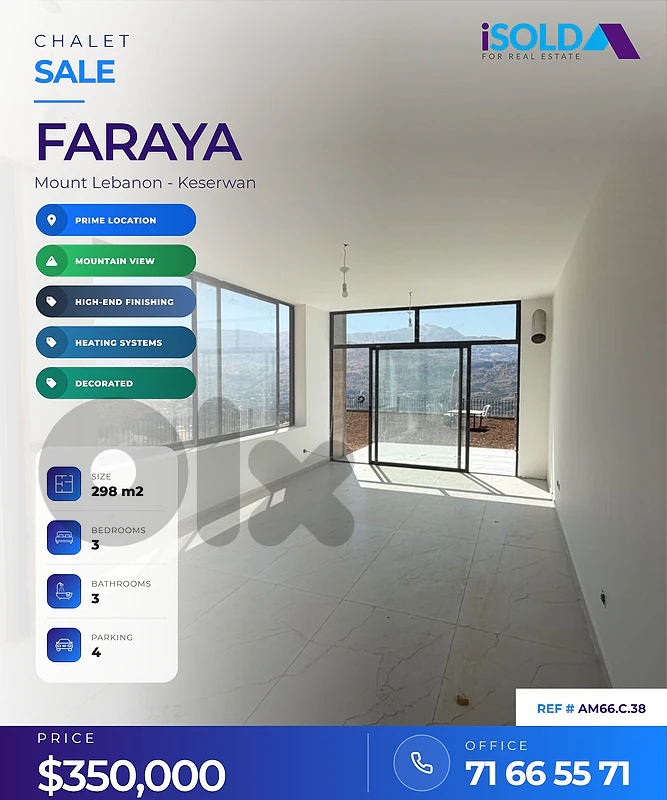 Luxury Chalet duplex with payments facilities 4 sale in Faraya Luxury Chalet duplex with payments facilities 4 sale in Faraya