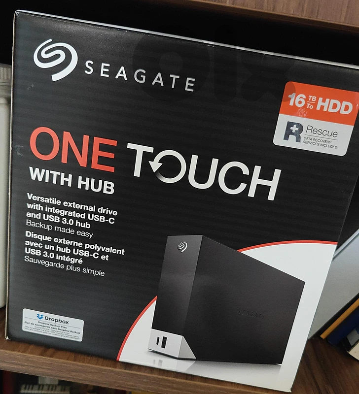 Seagate One Touch Hub External Desktop Hard Drive 16TB- USB-C & USB 3. Seagate One Touch Hub External Desktop Hard Drive 16TB- USB-C & USB 3.