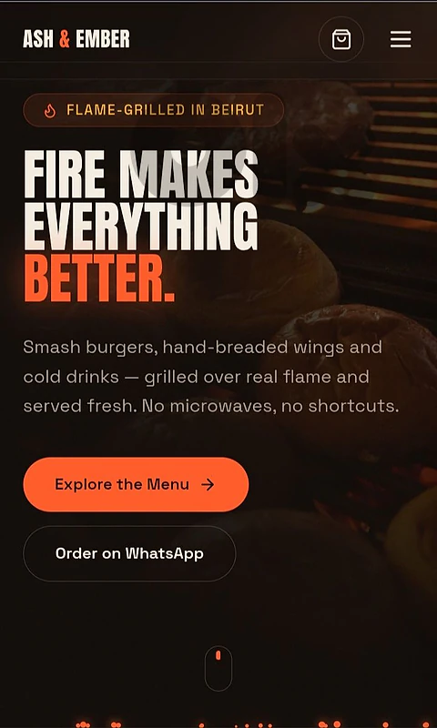 Full restaurant Website design