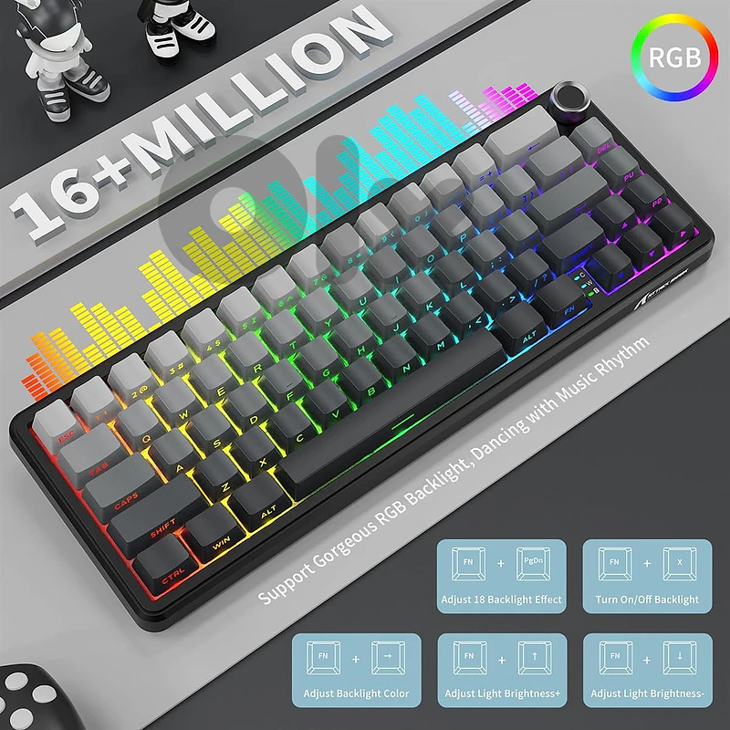 attack shark x66 he 60% mechanical Keyboard