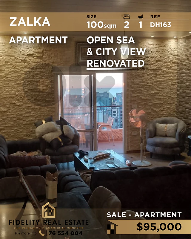Apartment for sale in Zalka DH163 شقة  للبيع في زلقا