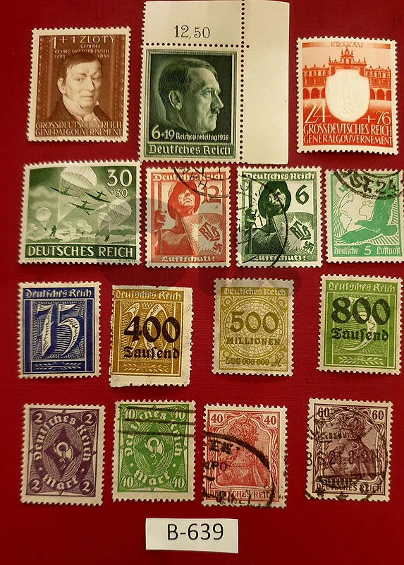Germany Reich Nazi 15 stamps Lot# B-639 Germany Reich Nazi 15 stamps Lot# B-639