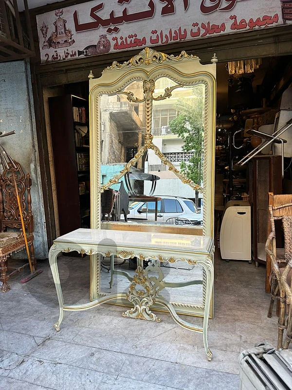 Frensh antique consol salon كونسول انتيك فرنسي روعة