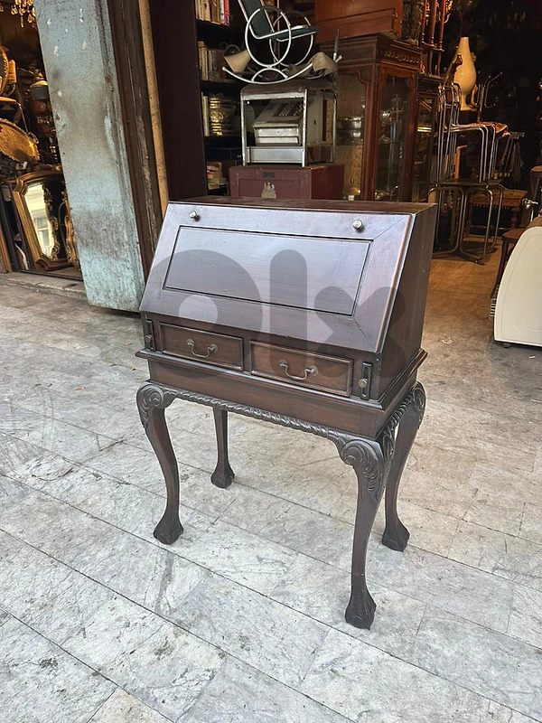 english antique secritaire salon سكرتير انجليزي شيبنديل انتيك روعة