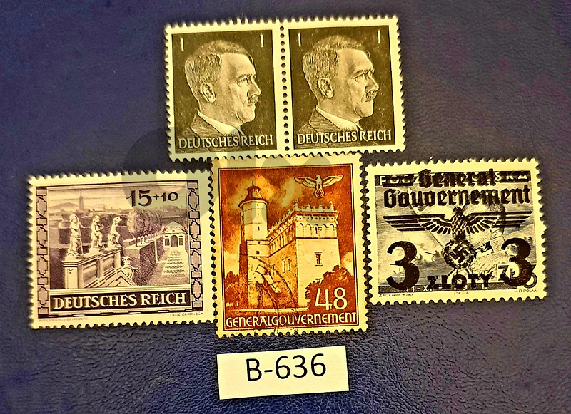Germany Reich Nazi 5 stamps Lot# B-636